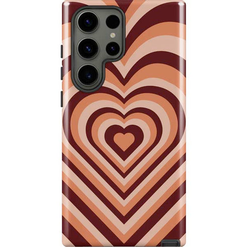 Autumn Heart Pattern Galaxy S23 Ultra Pro Case