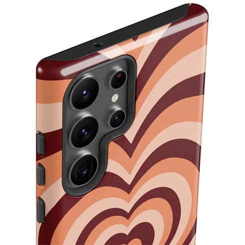 Autumn Heart Pattern Galaxy S23 Ultra Pro Case