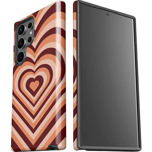 Autumn Heart Pattern Galaxy S23 Ultra Pro Case