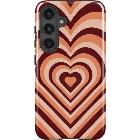 Autumn Heart Pattern Galaxy S25 Impact Case