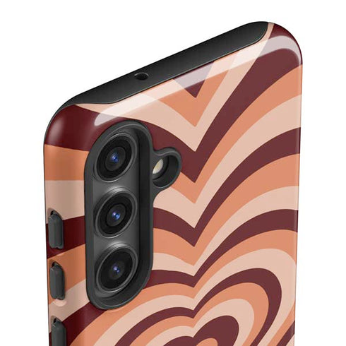 Autumn Heart Pattern Galaxy S25 Impact Case