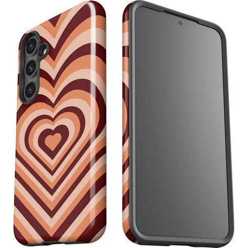 Autumn Heart Pattern Galaxy S25 Impact Case