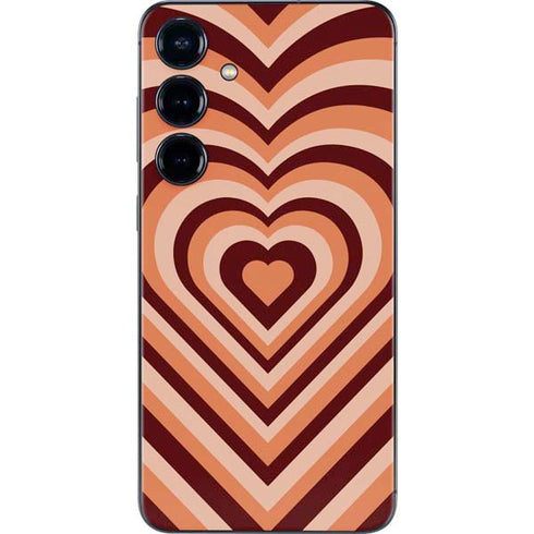 Autumn Heart Pattern Galaxy S25 Plus Skin