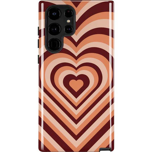 Autumn Heart Pattern Galaxy S25 Ultra Impact Case
