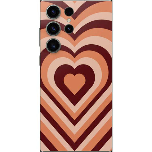 Autumn Heart Pattern Galaxy S25 Ultra Skin