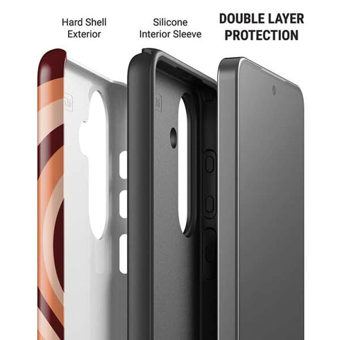 Autumn Heart Pattern Galaxy S26 Impact Case