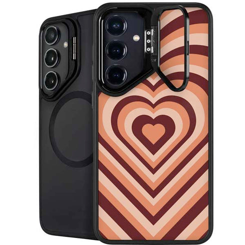 Autumn Heart Pattern Galaxy S26 Plus Kickstand Case
