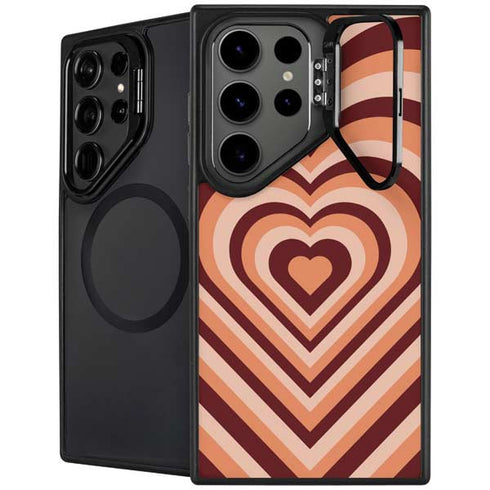 Autumn Heart Pattern Galaxy S26 Ultra Kickstand Case