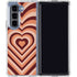 Autumn Heart Pattern Galaxy Z Fold5 5G Clear Case