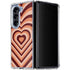 Autumn Heart Pattern Galaxy Z Fold5 5G Clear Case