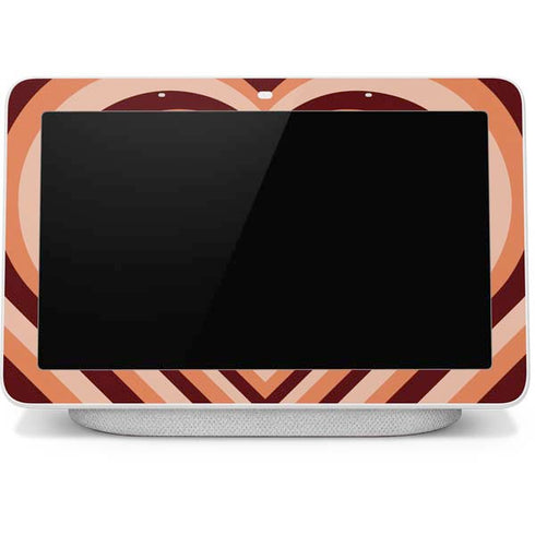 Autumn Heart Pattern Google Home Hub Skin