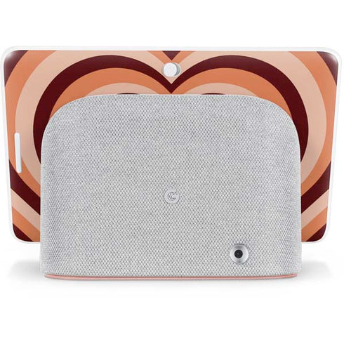 Autumn Heart Pattern Google Home Hub Skin