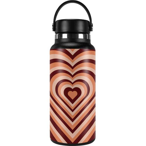 Autumn Heart Pattern Hydro Flask 32oz Wide Mouth Skin