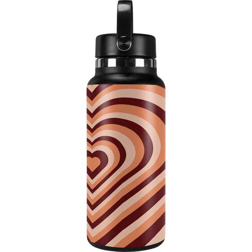 Autumn Heart Pattern Hydro Flask 32oz Wide Mouth Skin