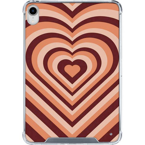 Autumn Heart Pattern iPad 11th Gen (2025) Clear Case