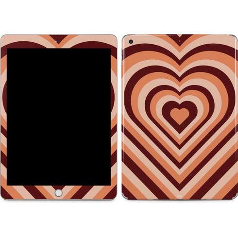 Autumn Heart Pattern Apple iPad Skin