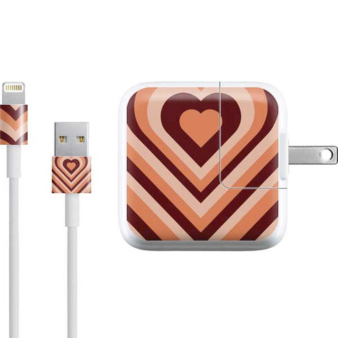 Autumn Heart Pattern iPad Charger (10W USB) Skin
