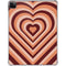Autumn Heart Pattern iPad Pro 11in (2024) Clear Case