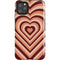 Autumn Heart Pattern iPhone Cases