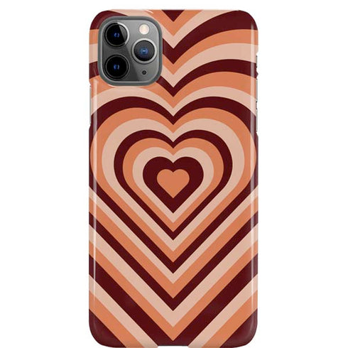 Autumn Heart Pattern iPhone Cases