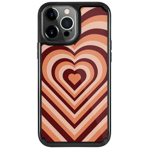 Autumn Heart Pattern iPhone Cases