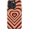 Autumn Heart Pattern iPhone 15 Pro Impact Case