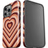 Autumn Heart Pattern iPhone 15 Pro Impact Case