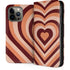 Autumn Heart Pattern iPhone Cases