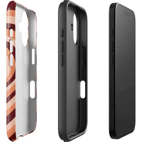 Autumn Heart Pattern iPhone 16 Impact Case