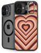 Autumn Heart Pattern iPhone 16 Kickstand Case