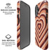Autumn Heart Pattern iPhone 16 Magsafe Impact Case