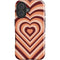 Autumn Heart Pattern iPhone 16 Plus Impact Case