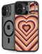 Autumn Heart Pattern iPhone 16 Plus Kickstand Case