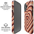 Autumn Heart Pattern iPhone 16 Plus Magsafe Impact Case