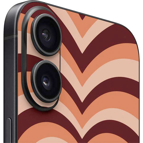 Autumn Heart Pattern iPhone 16 Plus Skin