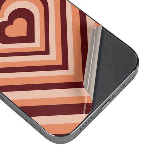 Autumn Heart Pattern iPhone 16 Pro Skin