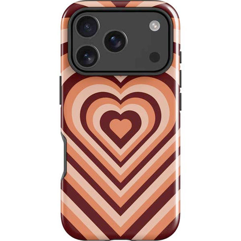 Autumn Heart Pattern iPhone 18 Pro Impact Case