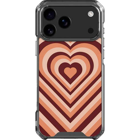 Autumn Heart Pattern iPhone 18 Pro Max Clear Case
