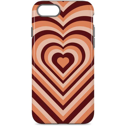 Autumn Heart Pattern iPhone Cases