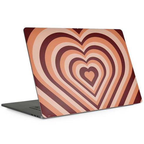 Autumn Heart Pattern MacBook Skins