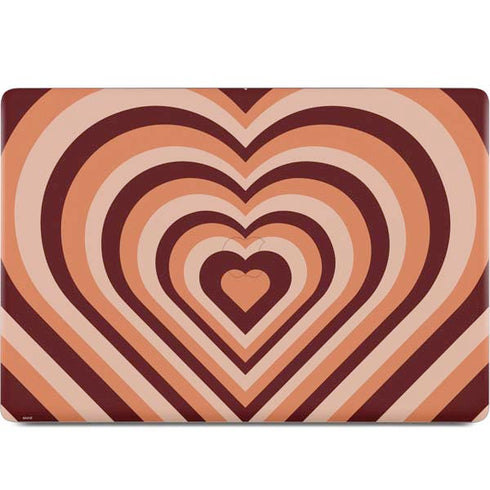 Autumn Heart Pattern MacBook Skins