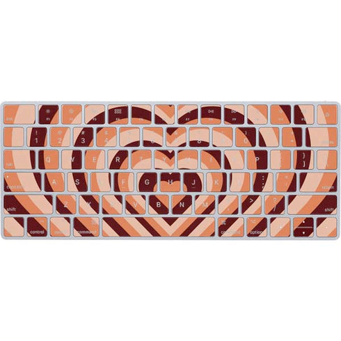 Autumn Heart Pattern Magic Keyboard Skin