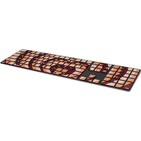 Autumn Heart Pattern Magic Keyboard with Numeric Keypad Skin