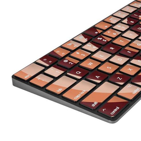Autumn Heart Pattern Magic Keyboard with Numeric Keypad Skin