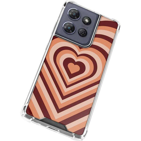 Autumn Heart Pattern Moto G 5G (2025) Clear Case