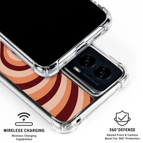Autumn Heart Pattern Moto G Power 5G (2024) Clear Case