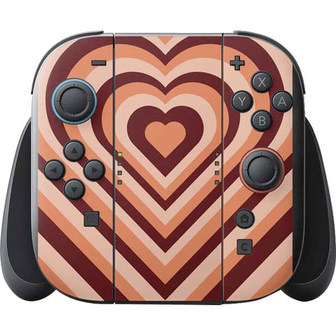 Autumn Heart Pattern Nintendo Switch 2 (2025) with Joy-Con Skin