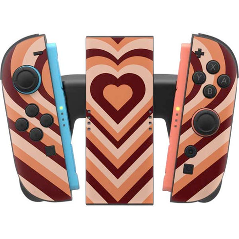 Autumn Heart Pattern Nintendo Switch 2 (2025) Joy-Con Controller Skin