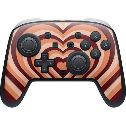 Autumn Heart Pattern Nintendo Skins