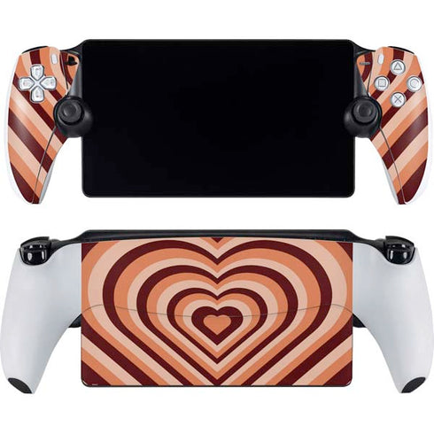 Autumn Heart Pattern PlayStation Portal Remote Player Skin